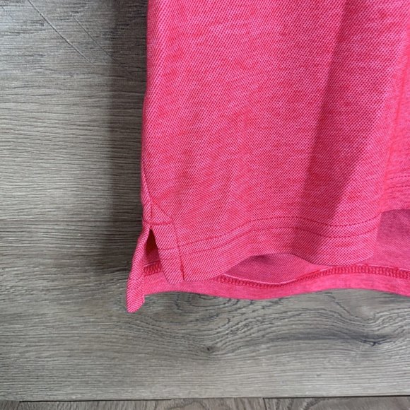 Members Mark Polo Golf Mens Large Coral Cotton Polyester blend 2 Button Pullover - Picture 4 of 9